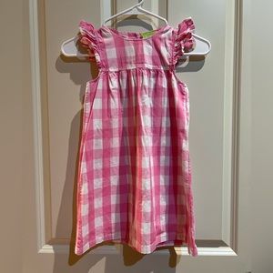 Pink big Gingham dress